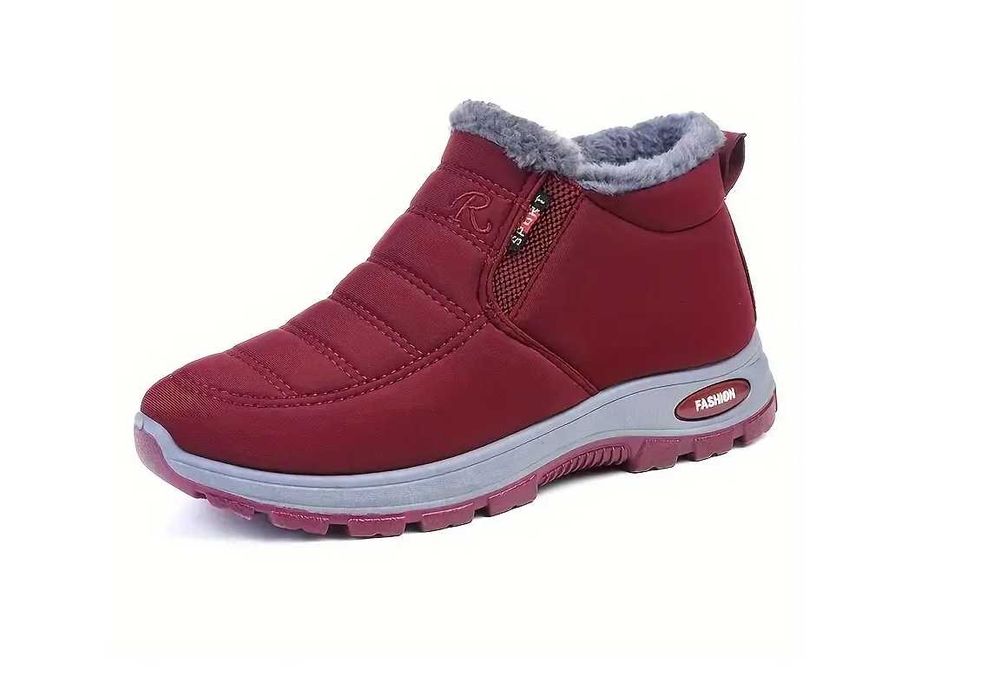 buty zimowe ocieplane nieprzemakalne nowe czerwone/36