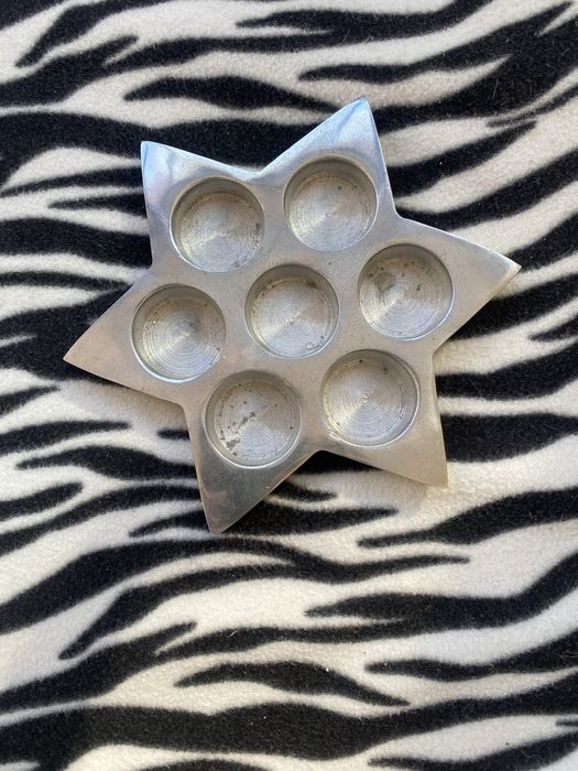 Suporte para velas em estanho 22 cm