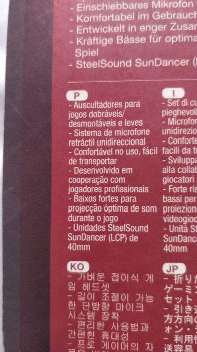 NOVO Headset steelseries 3H pro gaming