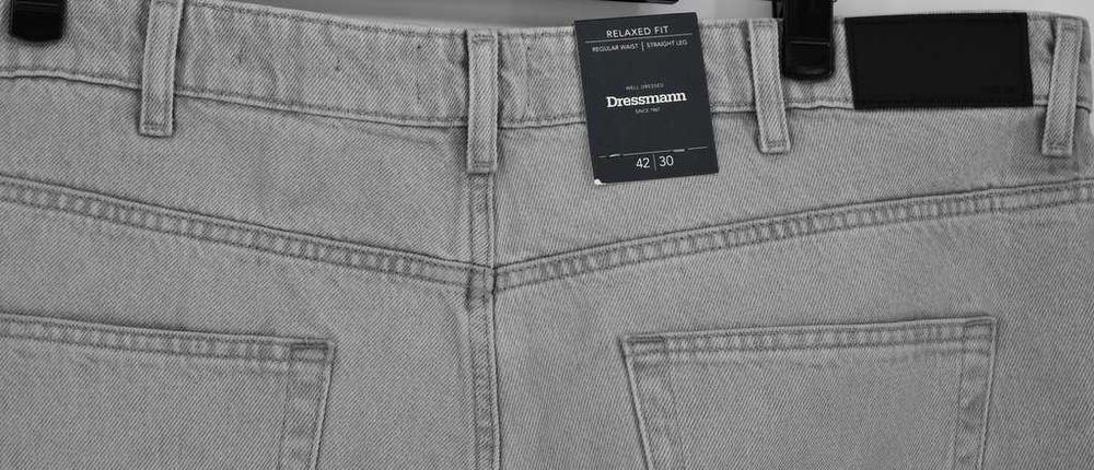 Proste, szare jeansy Dressmann 42/30