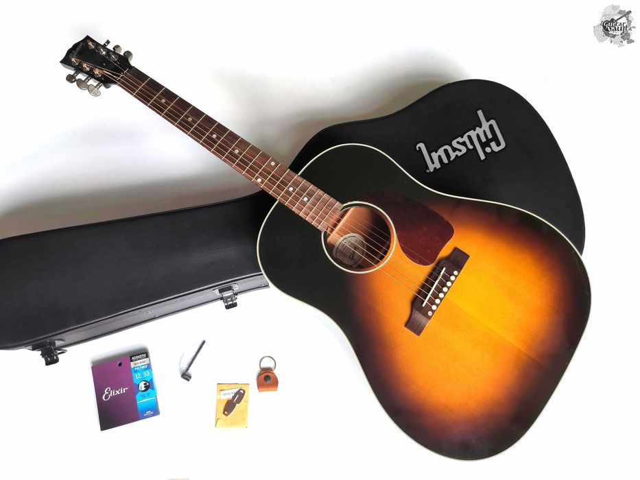Електроакустика Gibson J-45 Standard Acoustic Guitar '2022 Vintage Sunburst w/case