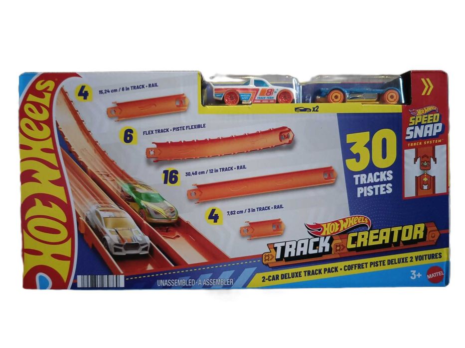 NOWE dodatkowe tory Hot Wheels  Zestaw do rozbudowy JDW42 + 2 autka