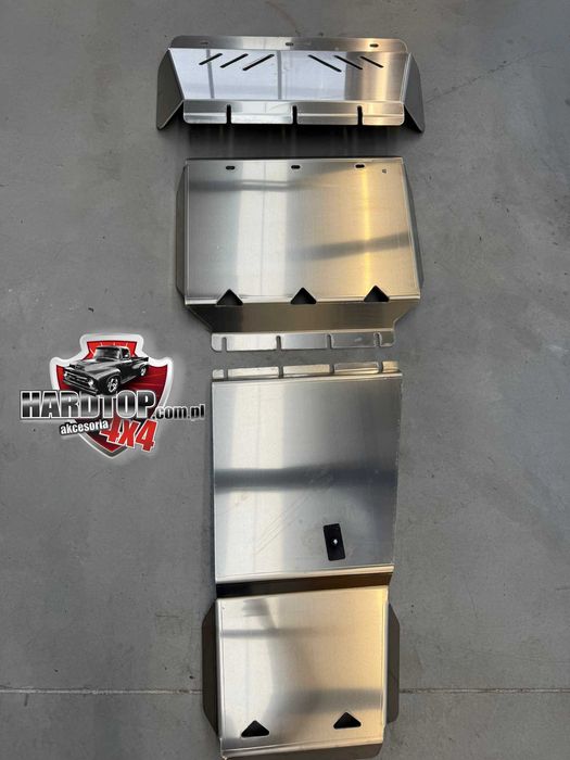 KOMPLET Osłon Aluminiu 6mm VW AMAROK Silnik/CHŁODNICA/Skrzynia 2012-22