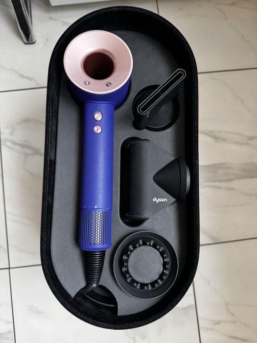 Фен Dyson Supersonic HD07 Vinca Blue/Rose (Оригінал) в ідеалі + кейс