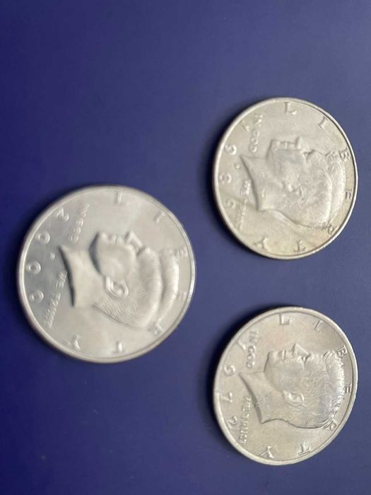 Монета 50 центов США Кеннеди  ( 1/2 доллара, half dollar )