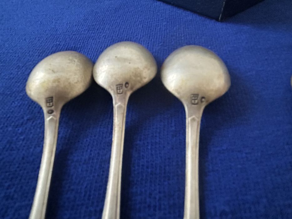 Srebrne sztućce wschodni łyżeczki do kawy