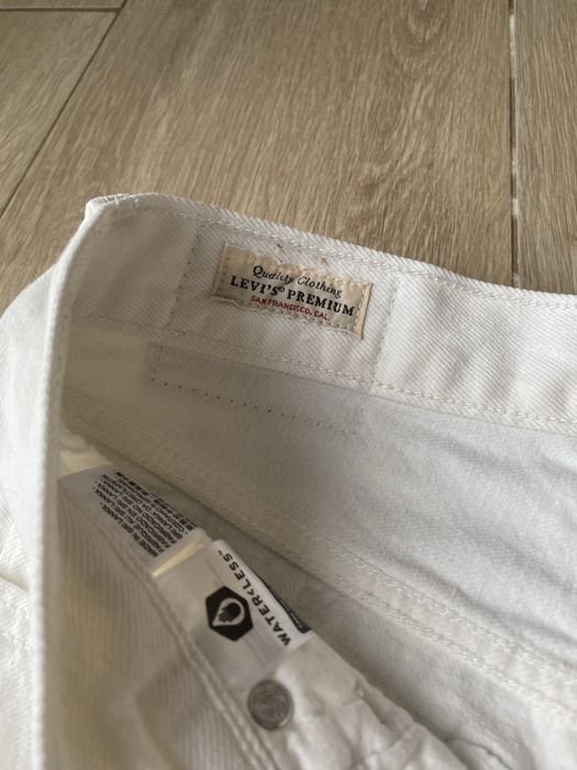LEVI'S Regular Calças de ganga '501' em Branco Denim