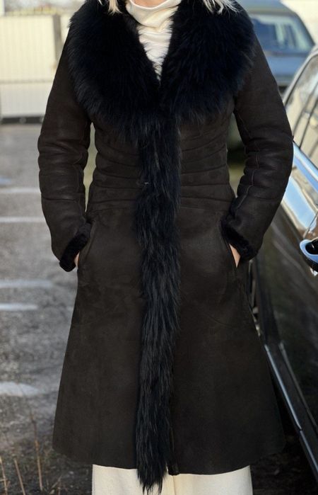 Дублянка жіноча натуральна шуба пальто