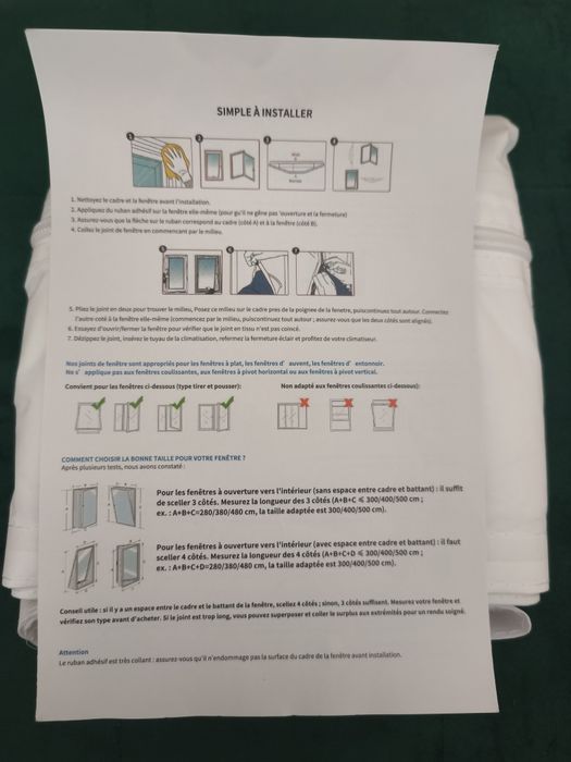Kit vedação da janela - AC