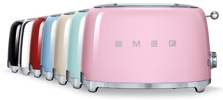 Тостер Smeg TSF01WHEU bleu/creu/rdeu/pbeu/pkeu/pgeu/egmeu/chmeu/sbmeu TSF02