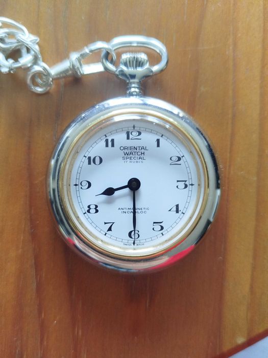 Relógio de bolso Oriental watch - vintage em excelente estado