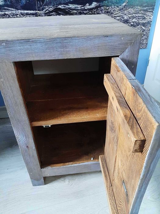 Drewniane solidne biurko, duże drewniane biurko  170x80x55
