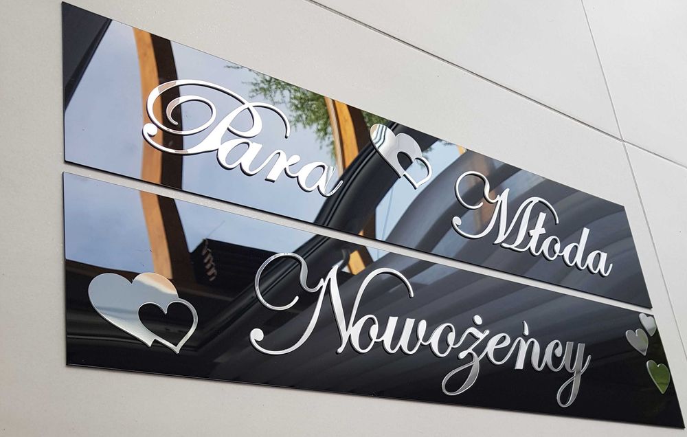 Tablice na rejestrację Para Młoda Nowożeńcy