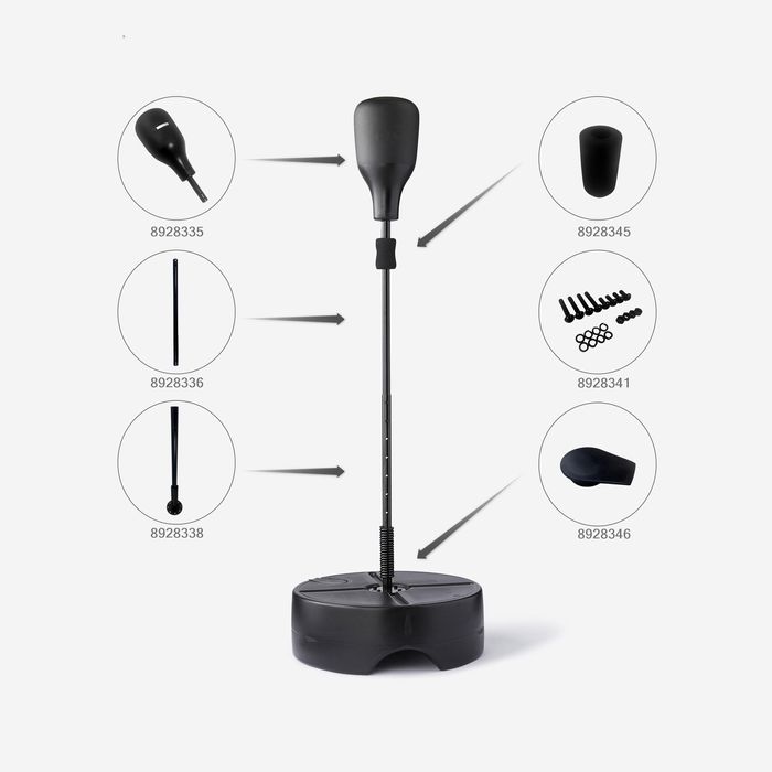 Punching Ball de Boxe com Base Lastrada Preto