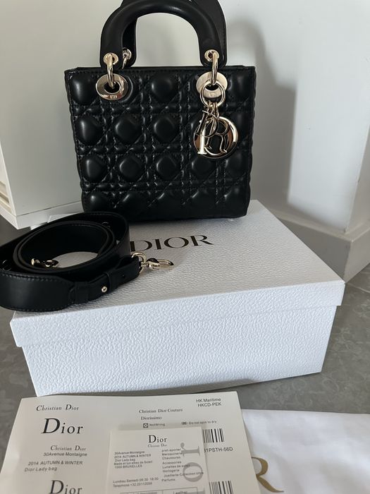 Lady Dior Small My ABCDior Bag Torebka czarna Nowa Nr seryjny
