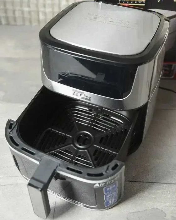 Фритюрниця аерогриль Чаша 12 л Zepline ZP-127 4000 Вт + силіконова форма Аерофритниця безмасляна