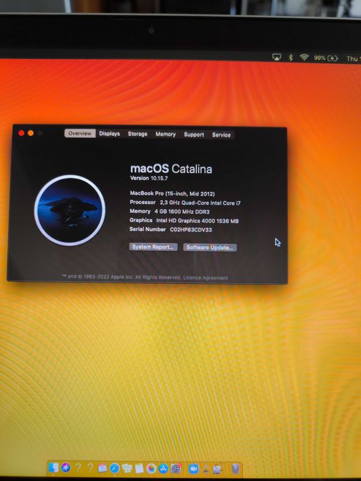 Macbook Pro mid 2012 15-inch