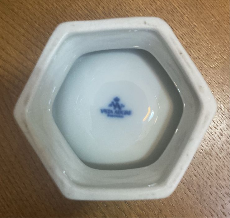 Saleiro flor Vista Alegre decoração Margão