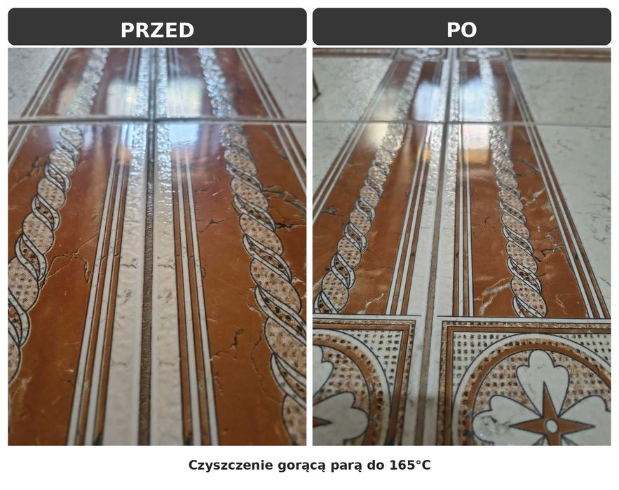 Czyszczenie suchą parą 165°C | Materace | Fugi | Łazienki | Sanok
