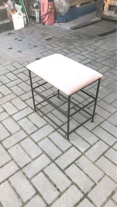 Банкетка с полками для обуви, Банкетка кована,полка,етажерка