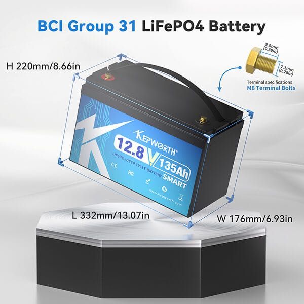 Акумулятор Kepworth LiFePO4 12V/135AH Bluetooth