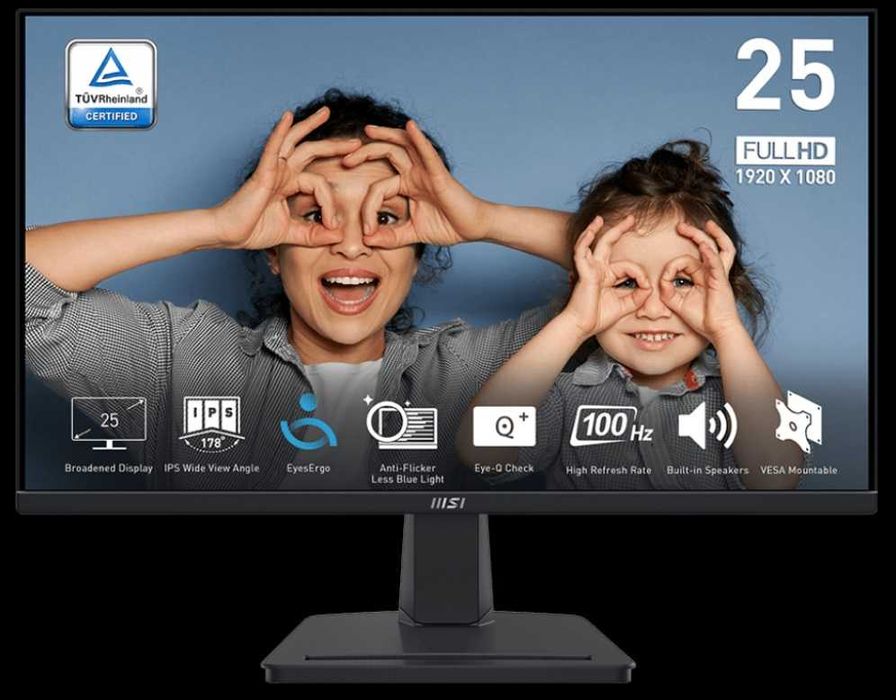 Monitor MSI PRO MP251 24,5" Full HD IPS 100Hz 1ms MPRT - NOWY