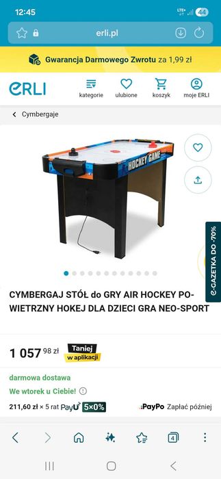 Stół do gry w cymbergaja