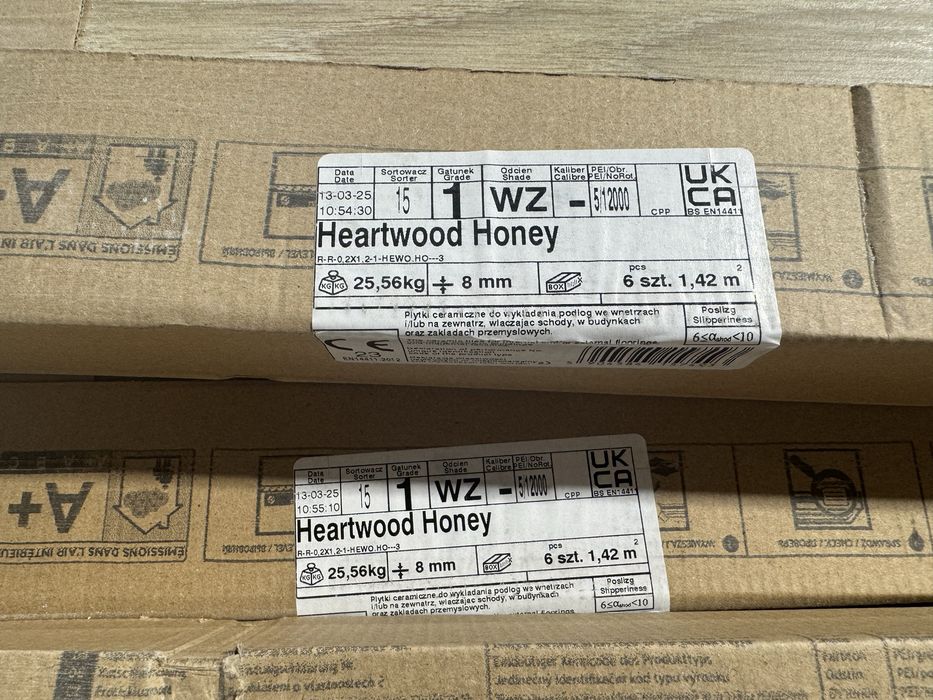 Płytki gresowe drewnopodobne  PARADYŻ Heartwood Honey 120x20