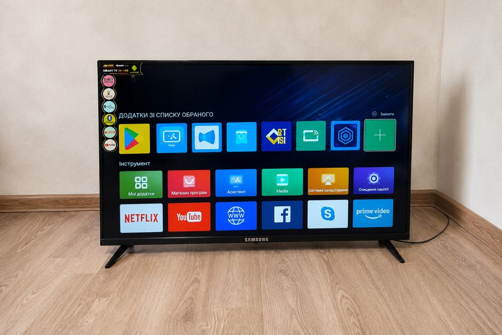 БЕЗ РАМОК Телевізор Samsung Самсунг 4K Smart TV T2 50 45 42 32