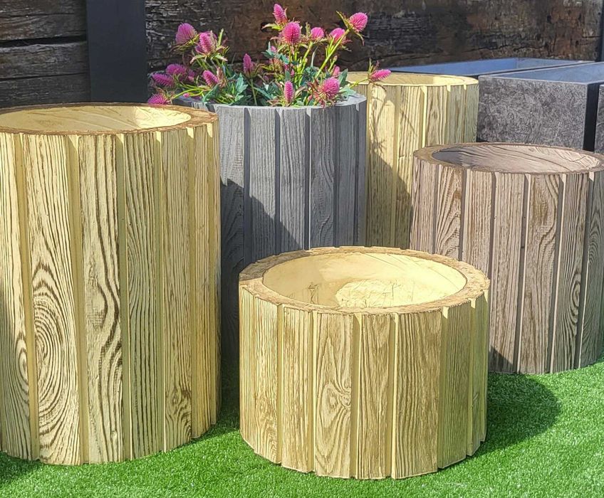 Betonowa Donica Klepka Okrągła, DONICE OGRODOWE, DONICE BETONOWE