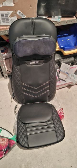 RENPHO – Mata masująca z podgrzewaniem, Shiatsu na plecy i kark – NOWA