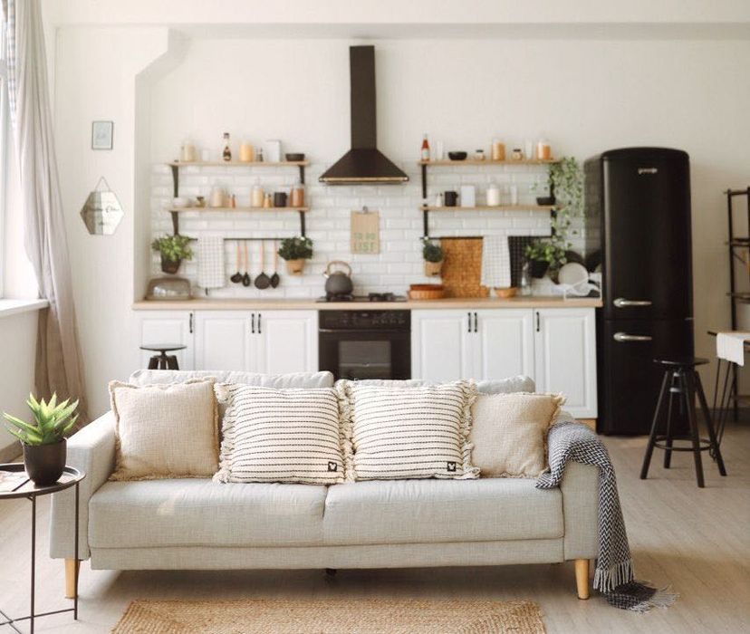 Кухня Leroy Merlin, кухонні модулі, білі кухонні фасади, кухня сканді