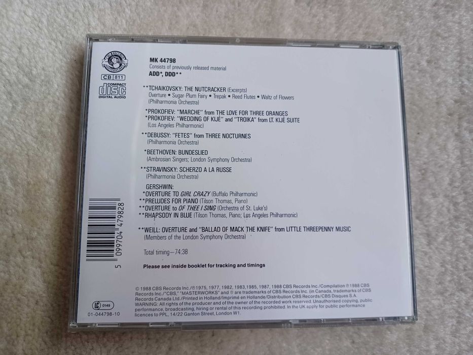 2 CD Musica Classica -  Michael Thomas e Aaron Copland435607339040788484