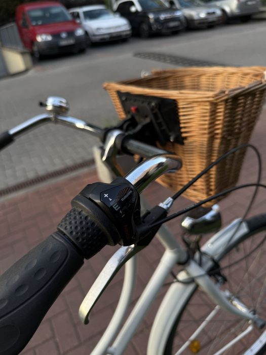 Rower miejski damka biały
