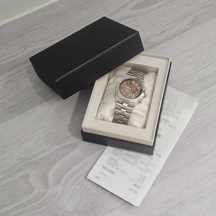Relógio Automático Overseas Chronograph Castanho
