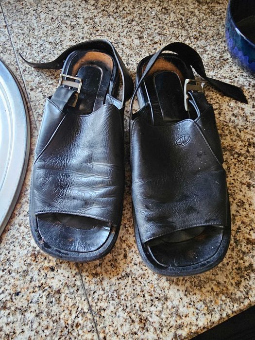 Sandália Pele Preta