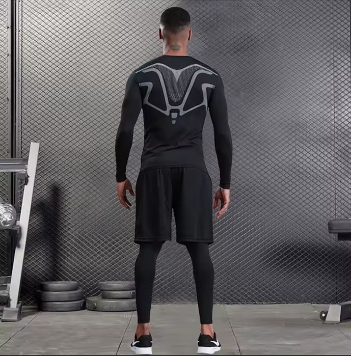 4в1. Компресійний костюм PRO COMBAT(два рашгарди, тайтси, шорти)