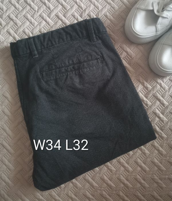 Szare męskie spodnie chino Selected Homme