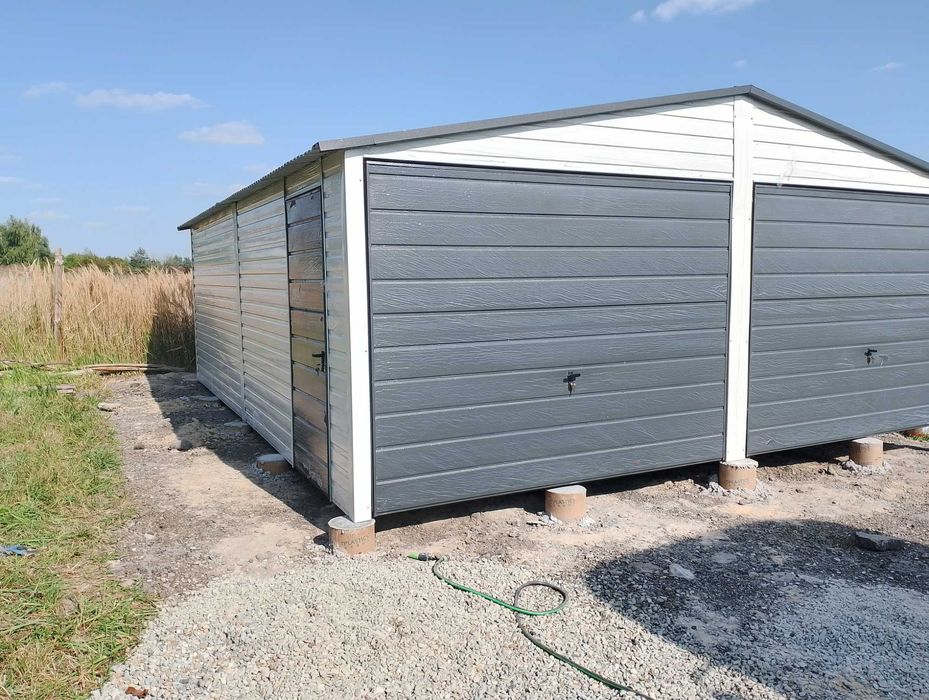 Garaż Dwustanowiskowy Profil Akryl 6x5 Profil Ocynk