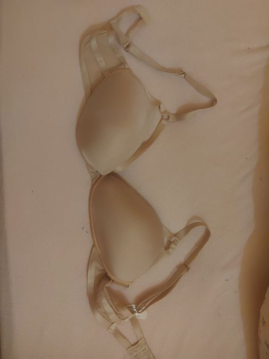 Бельё бюстгальтер белый, серый люрекс