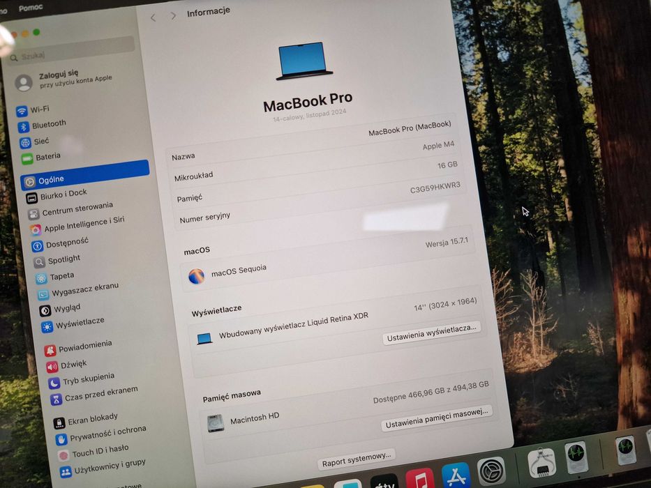 Macbook PRO 14 2024/ M4/ 16GB DDR5/ 512GB/ 2 cykle! Space Black/ Gr A-