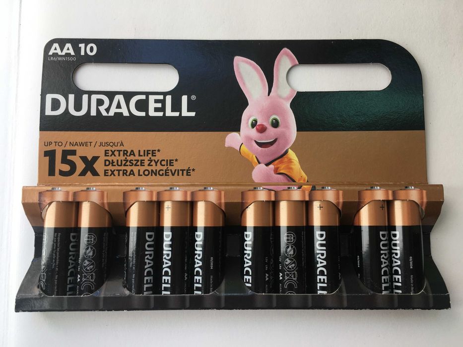 Лужні батарейки Duracell AA (LR06) MN1500 10 шт