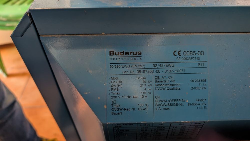 Piec gazowy Buderus Logano G124