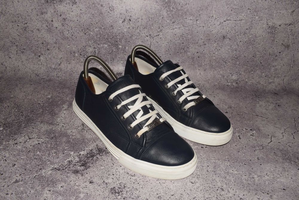 Gucci Leather Low Top (Чоловічі Преміальні Кросівкки Кеди Гучі )