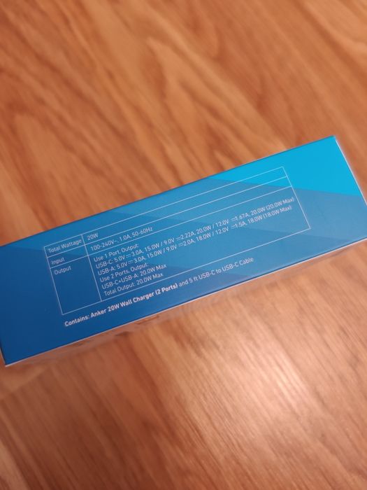 Зарядний пристрій ANKER 20W з кабелем 1.5м B2348 Блок 2 порти PD QC Вт