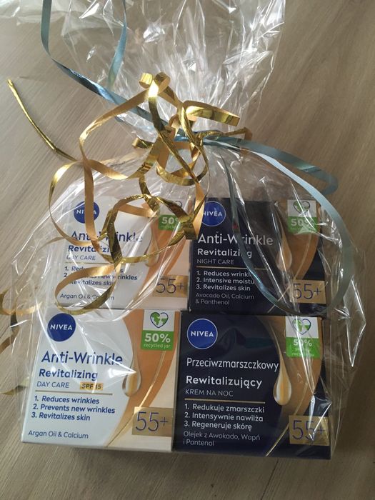 Kremy Nivea 55+ dzien i noc 4op,wspaniałe na prezent.Szybka wysyłka!