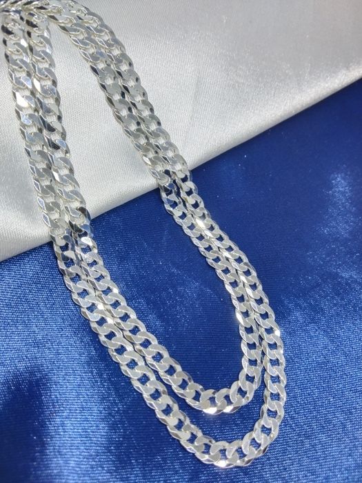 Piękny srebrny łańcuszek męski, srebro 925, dł. 60 cm