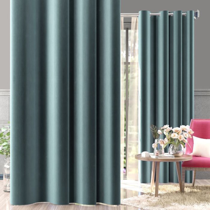 Zasłona na taśmie Welur Moradi Morski 140x250cm 140 x 250 [cm]