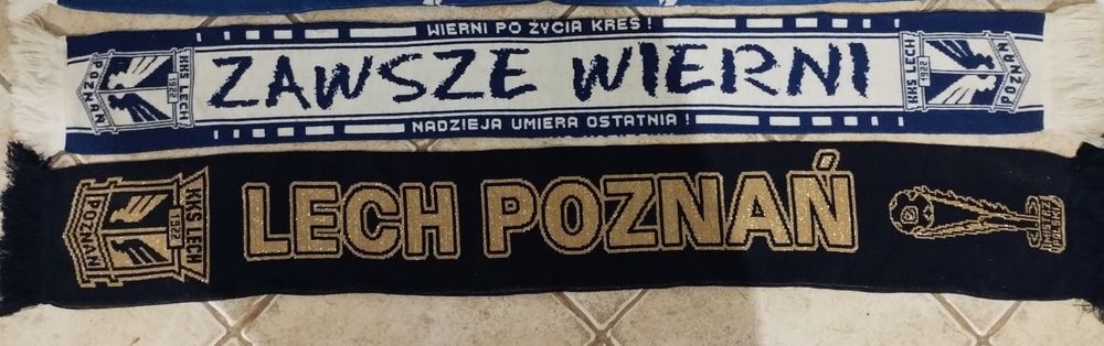 Szale Lech Poznań Maister zawsze wierni Kolejorz dziane