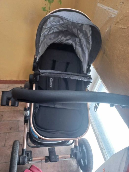 Дитяча коляска трансформер 2 в 1 Ninos Freelander Grey.